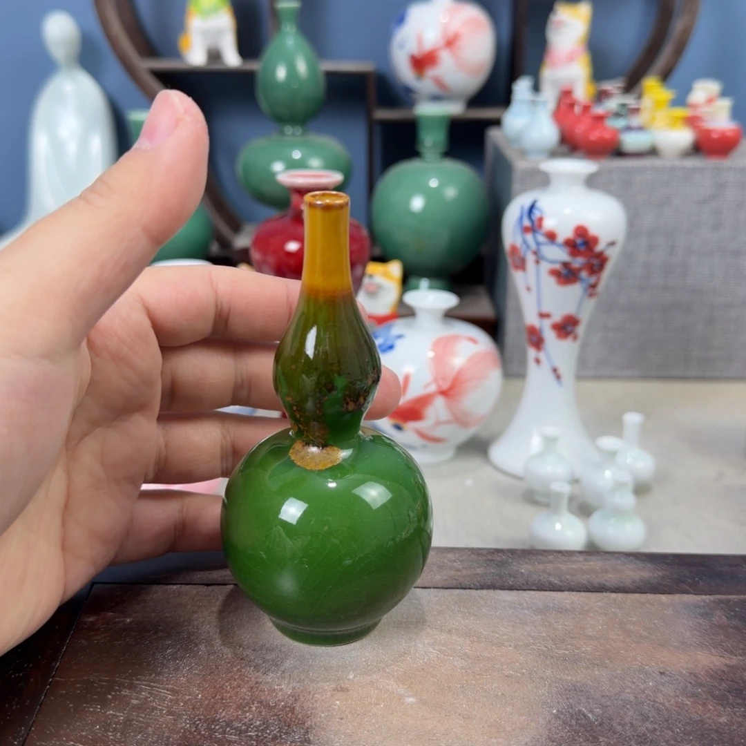 陶瓷手工小花器摆件