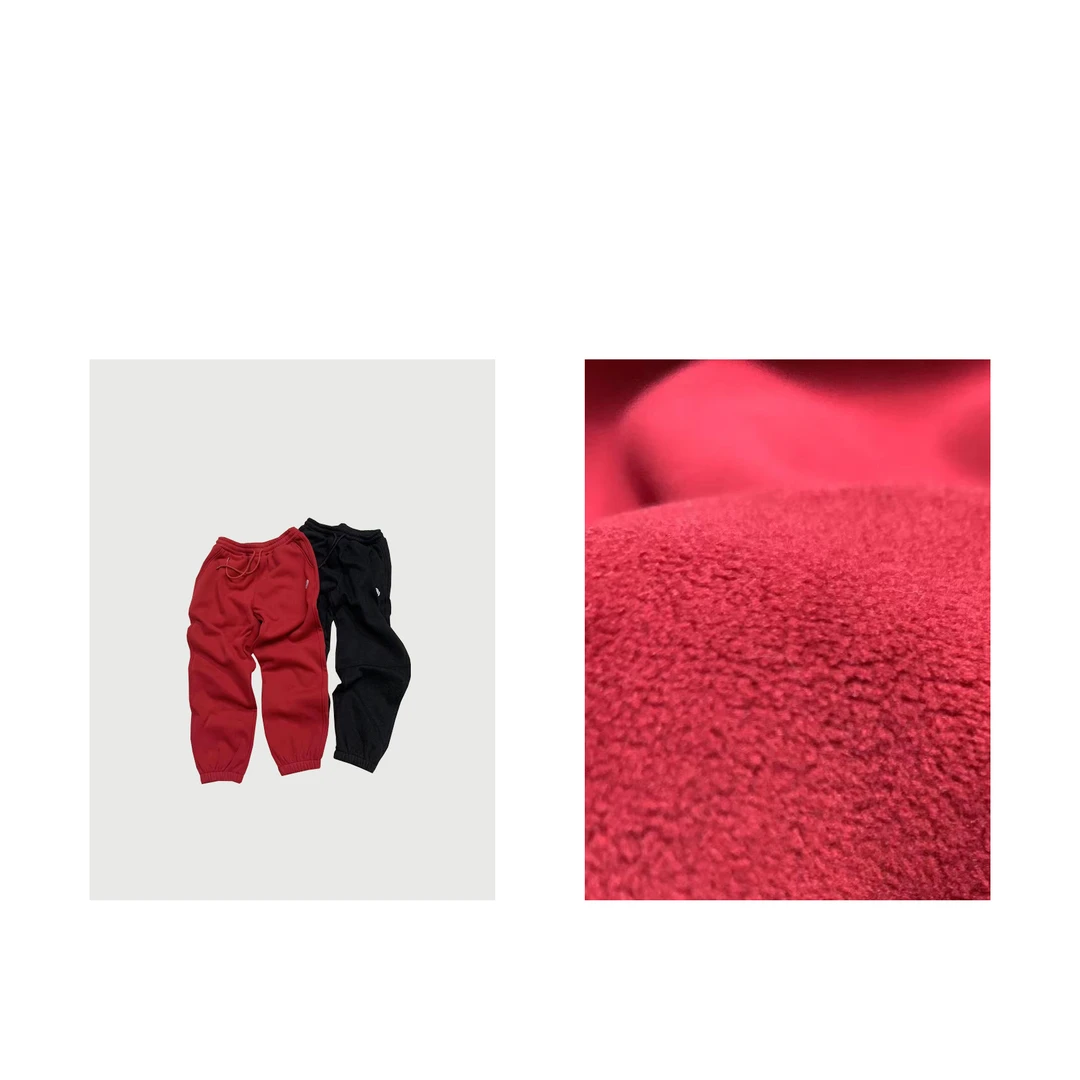 MAINRAY-「巨好穿」蒙蒙贴布休闲加绒百搭长裤