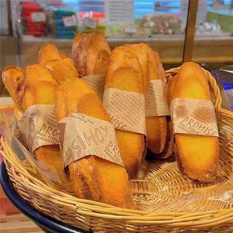 碱水奶香面包片 法式奶香片面包干休闲追剧酥脆零食下午茶必备Q