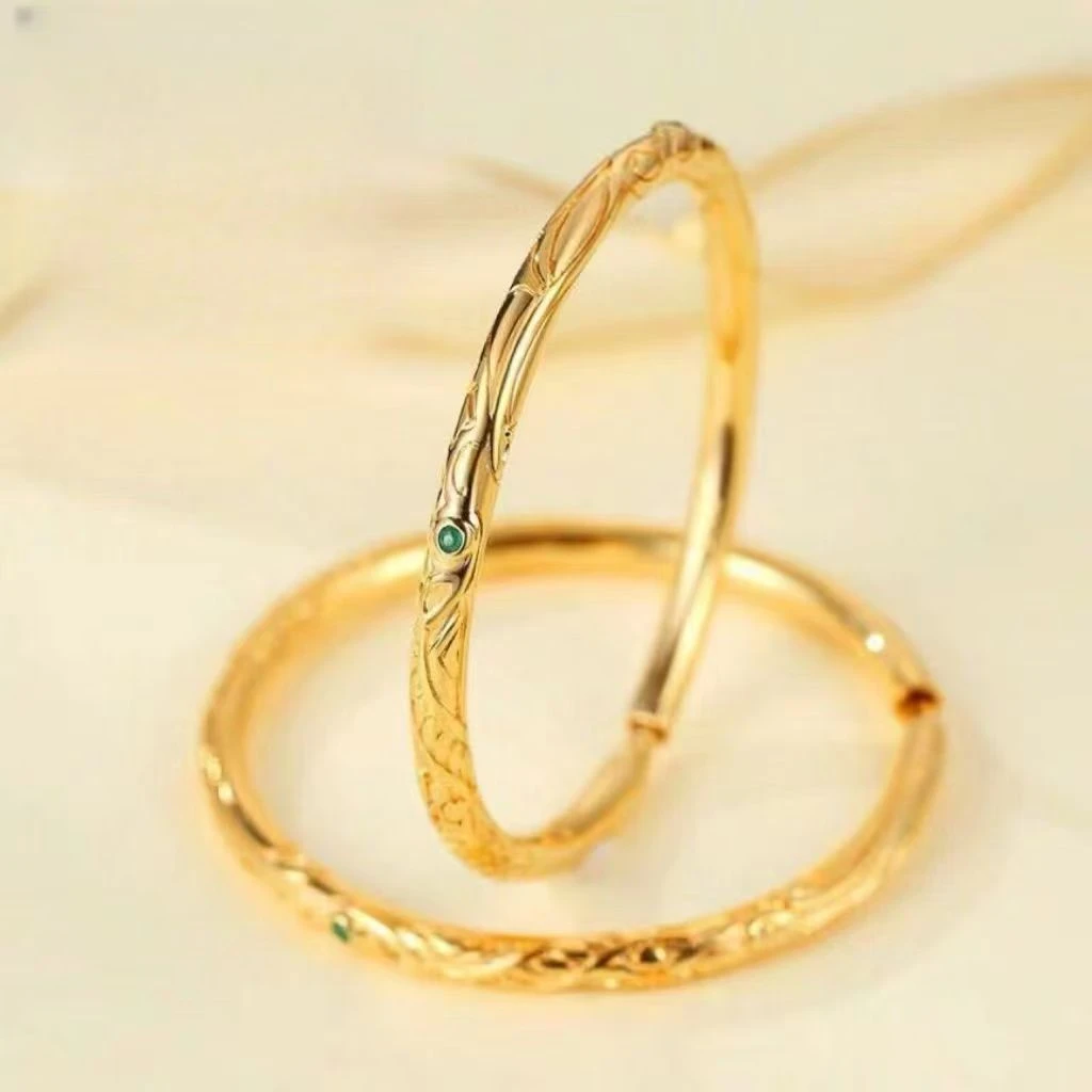 足银手镯 乾坤圈哪吒闭口手镯