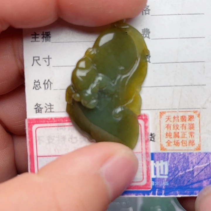翡翠颈饰未镶嵌如意