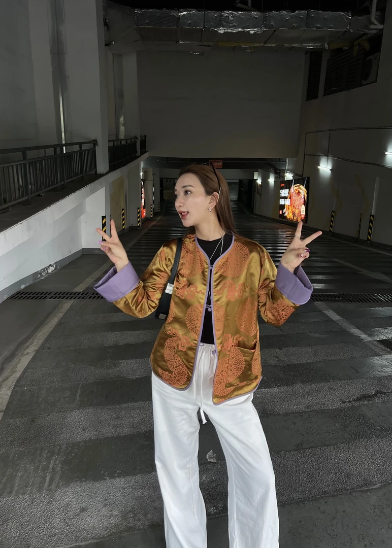 雍·彰 撞色简约藏式春夏外套
