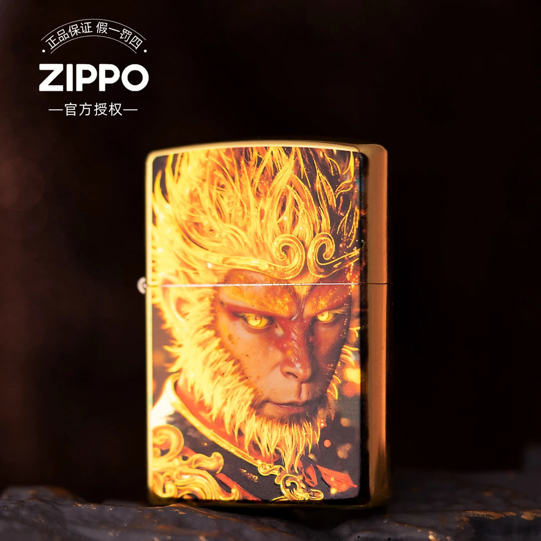 ZIPPO打火机正品/彩绘烫金齐天大圣孙悟空常规【达人专属】DYJ1