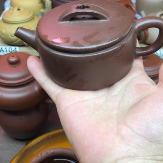 茶壶紫砂紫泥汗瓦150豪升左右
