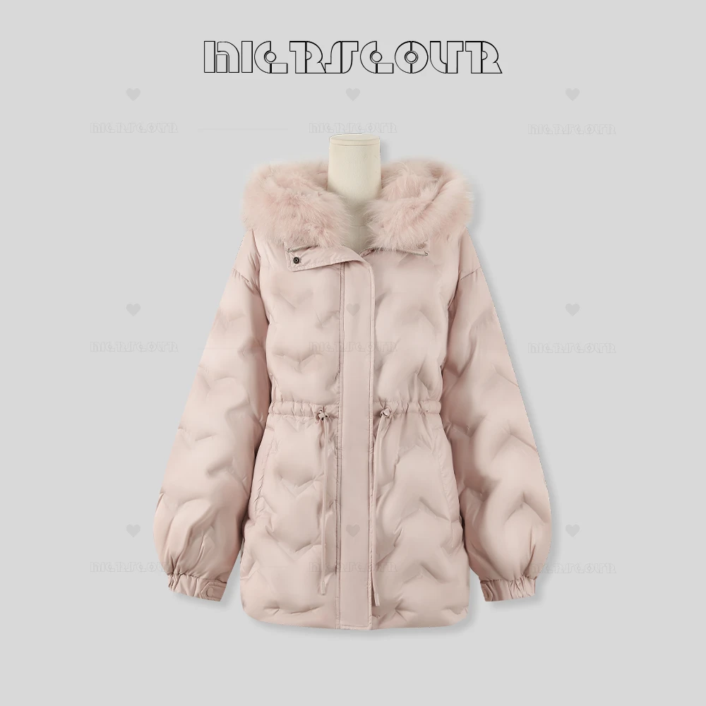 冬季新款时尚设计感连帽羽绒服505