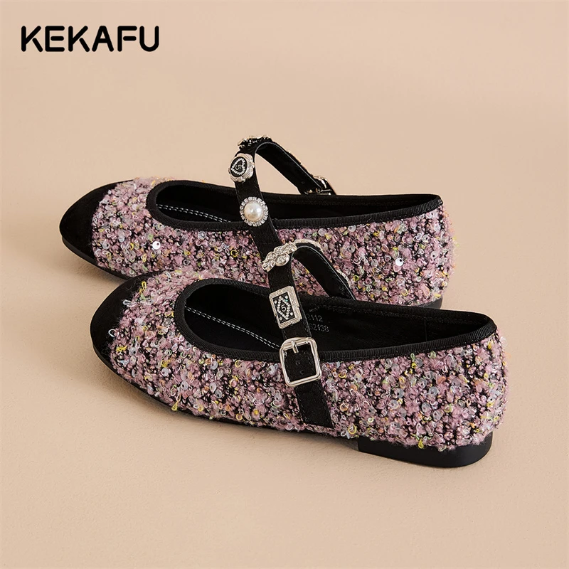 珂卡芙玛丽珍乐福鞋女款2025早春新款配裙子晚晚鞋平底百搭单鞋女