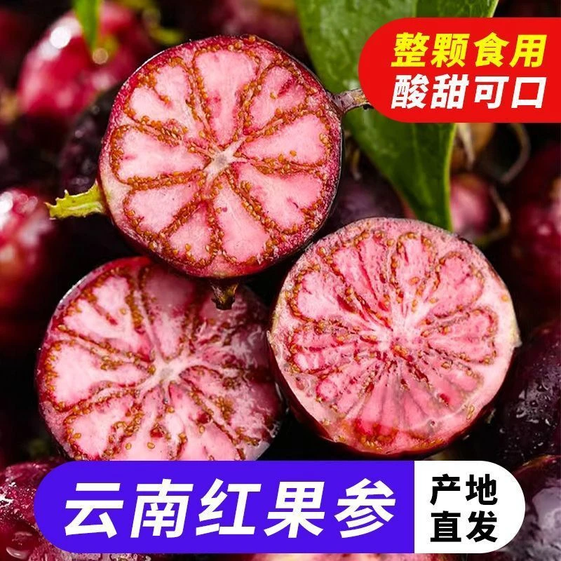 【精选大果】云南红果参新鲜现摘蜘蛛果算盘果清甜脆爽产地直发