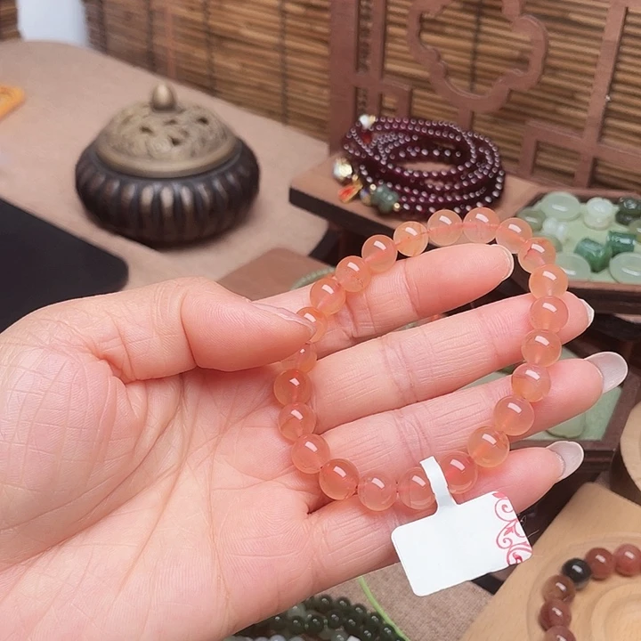南红玛瑙未镶嵌手链