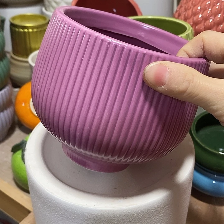 陶摆件陶盆有孔 瑕疵介意勿拍