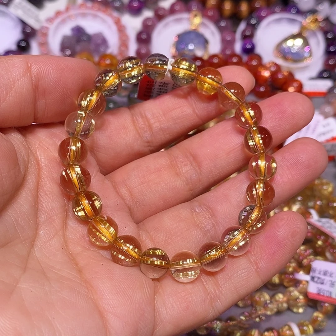 未镶嵌手链水晶金钛晶8.6