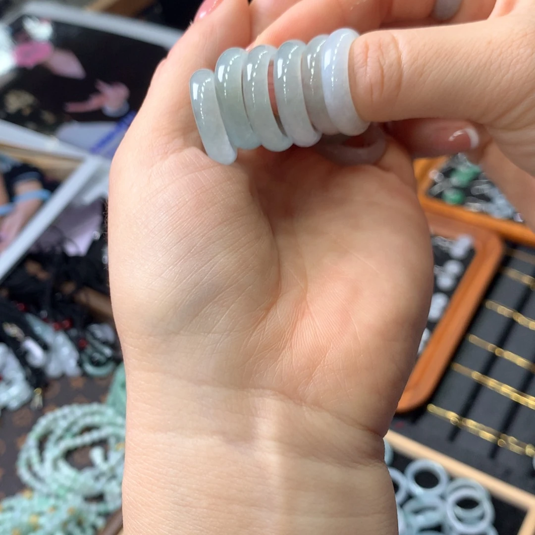 未镶嵌戒圈翡翠多样性发1