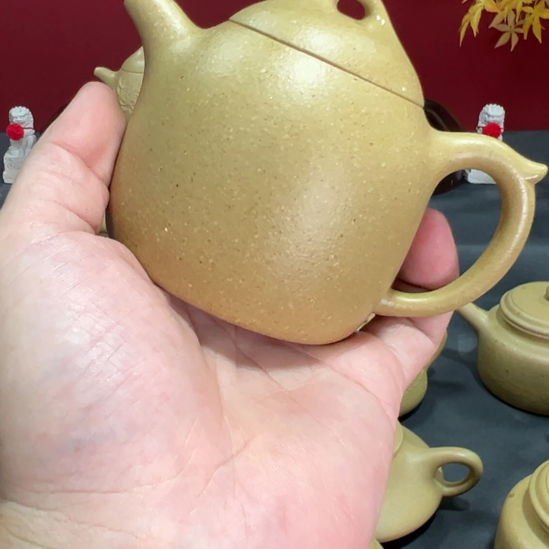 茶壶紫砂梨皮秦权光素