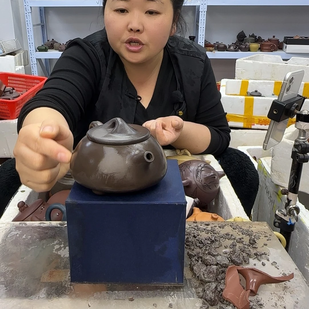 紫砂茶壶宜兴紫砂瑕疵处理