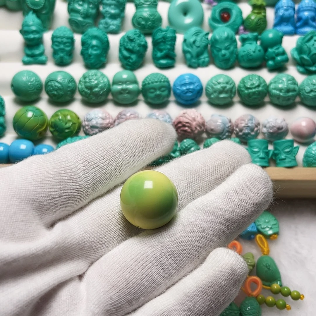 嘻***啦尺寸卡19.7菜籽黄光珠