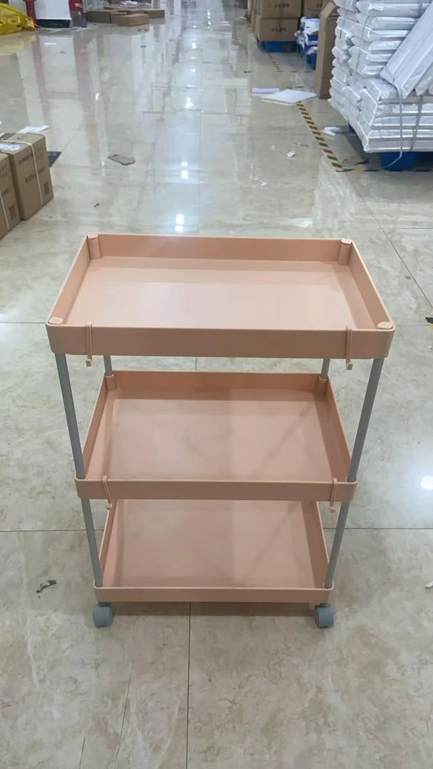 滚轮式三层置物架
