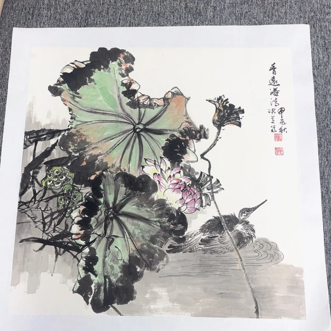 国画绘画作品多次参加全国