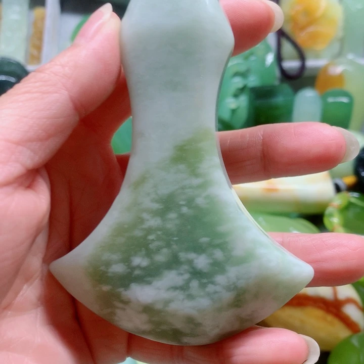 蛇纹石玉未镶嵌手把件