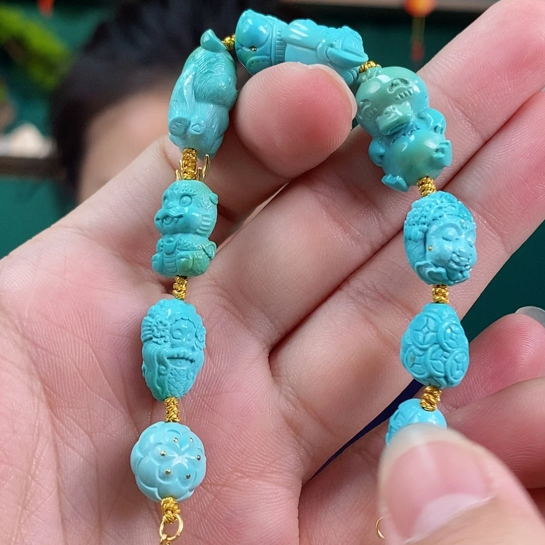 绿松石珠宝奇石未镶嵌