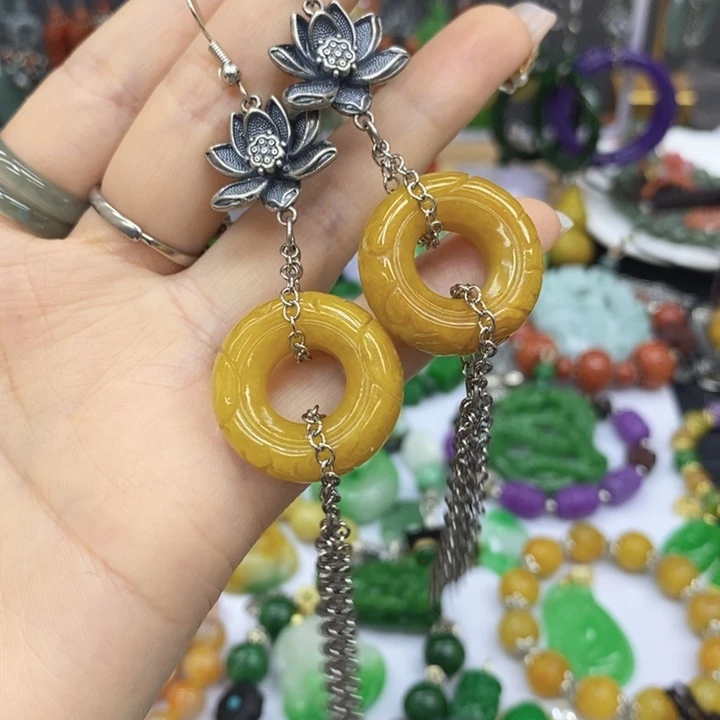 翡翠未镶嵌耳饰归*?耳坠66