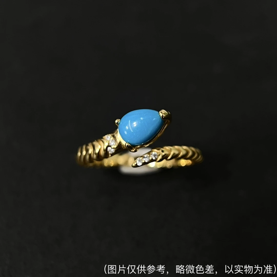 蛇形款美松水滴戒指 SSJZ1063（多样性发其一）