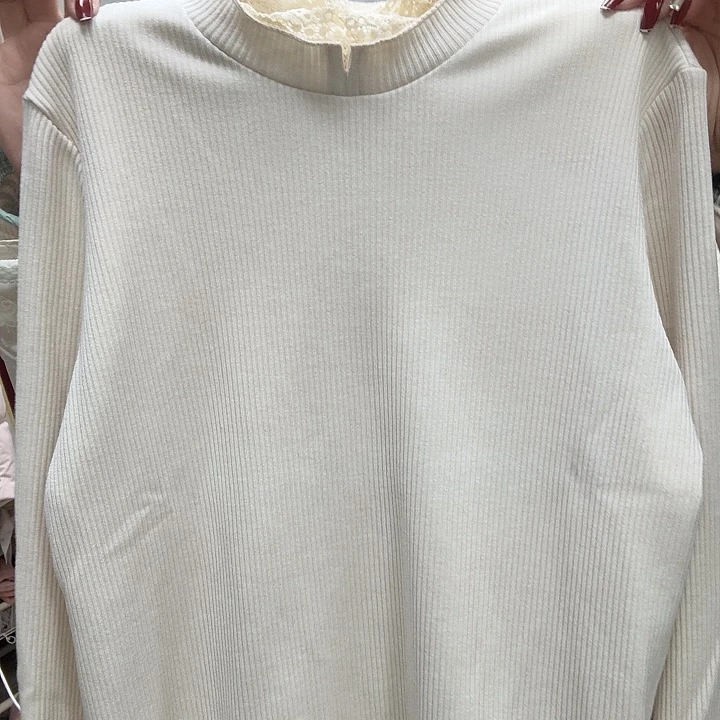 5153米色加绒打底衫