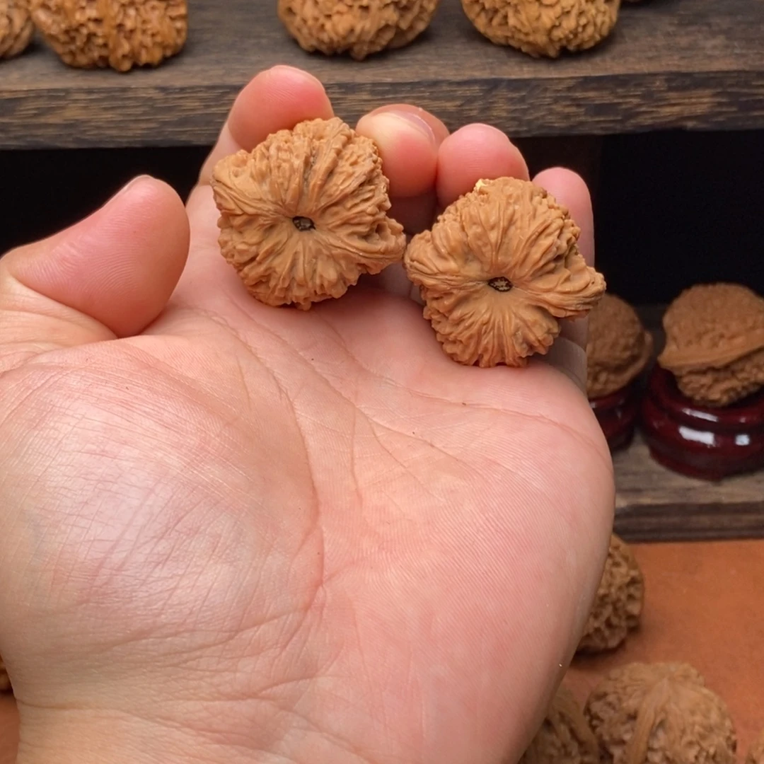 核桃凹底南将石文玩