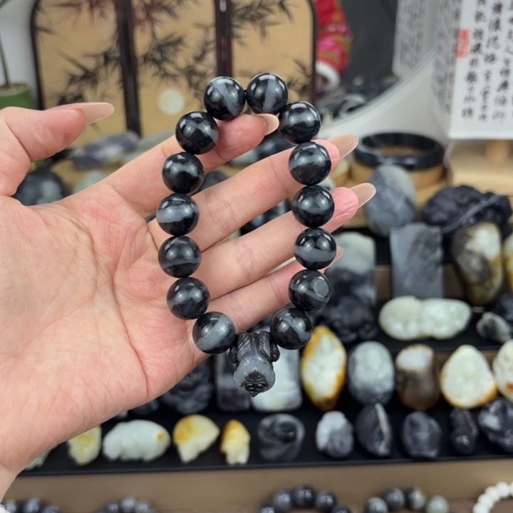 和田玉未镶嵌手链