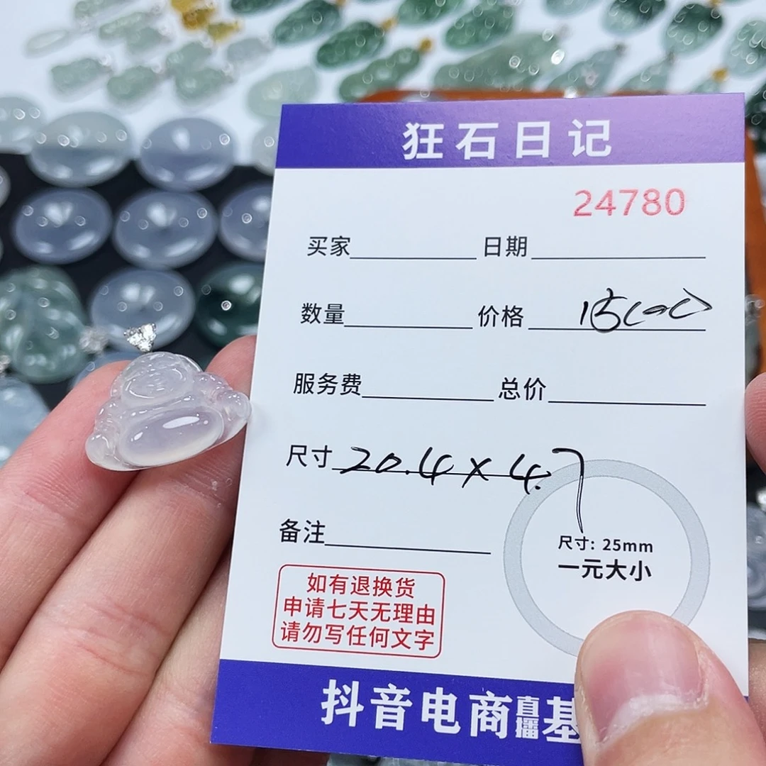 大***菜翡翠18K金镶嵌颈饰