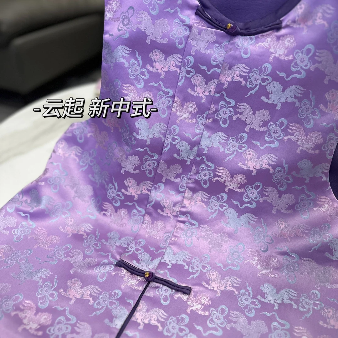 梵境【紫麒麟】新中式国风百搭马甲
