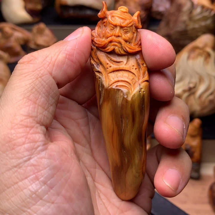 柏木（崖柏）崖柏陈化料手把件