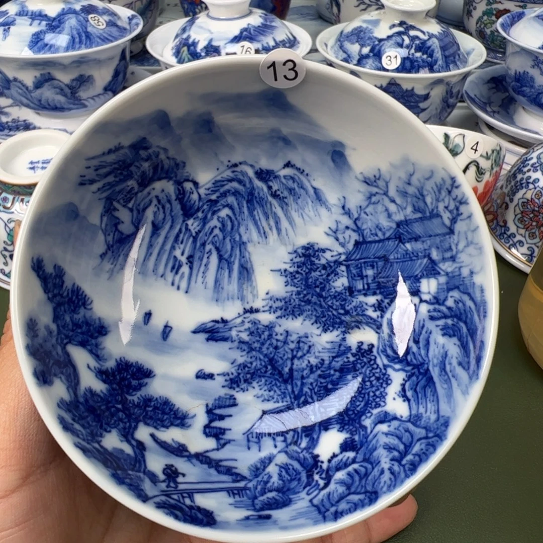 陶瓷景德镇纯手工纯手绘茶具木木13