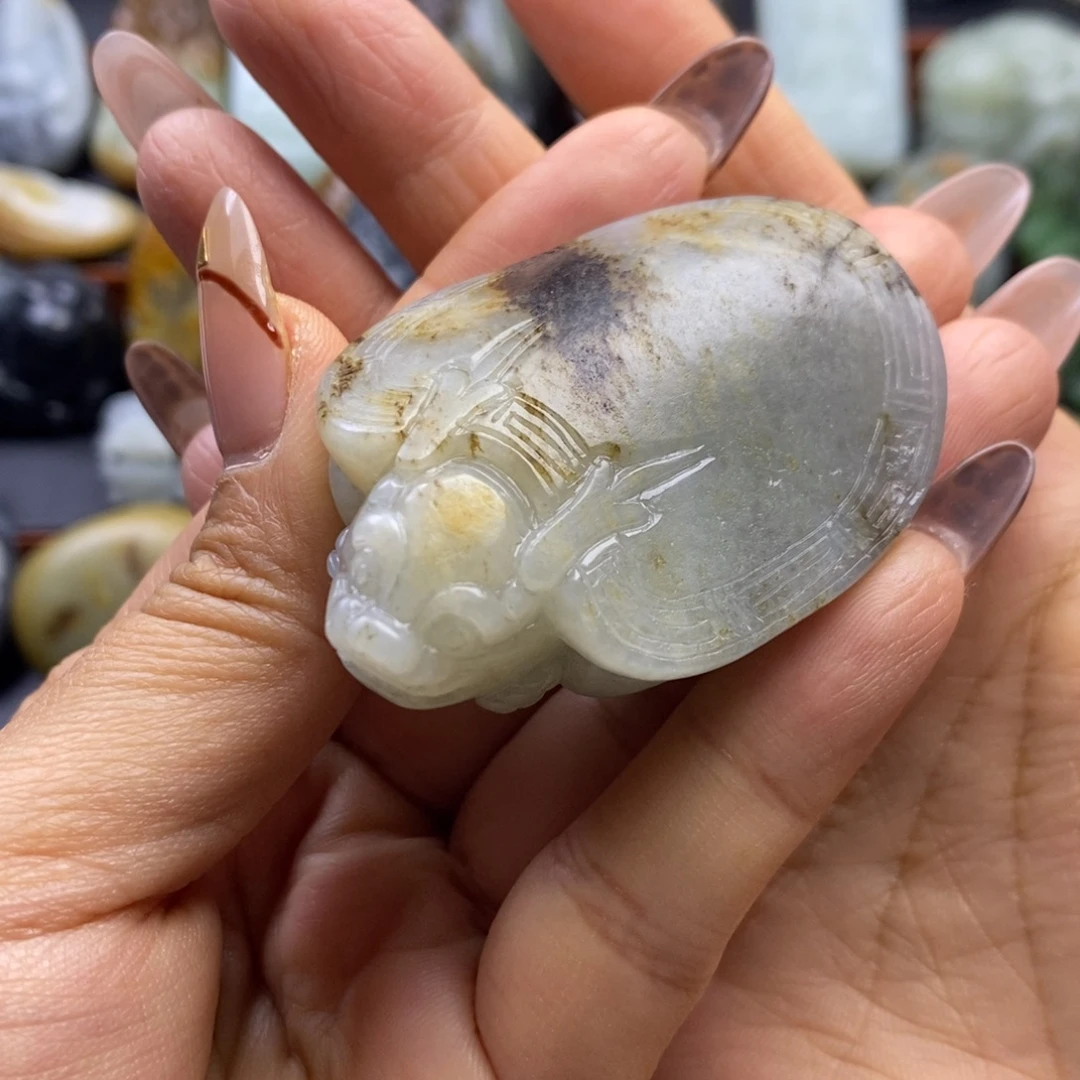 和田玉未镶嵌挂件