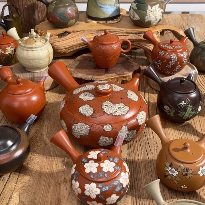 知常滑菁圃手作宗则满雕茶壶