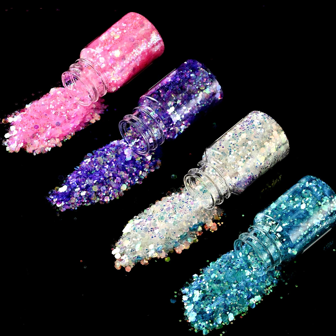 新款人鱼姬鲜花花束装饰小亮片闪粉配饰花艺鲜花包装资材