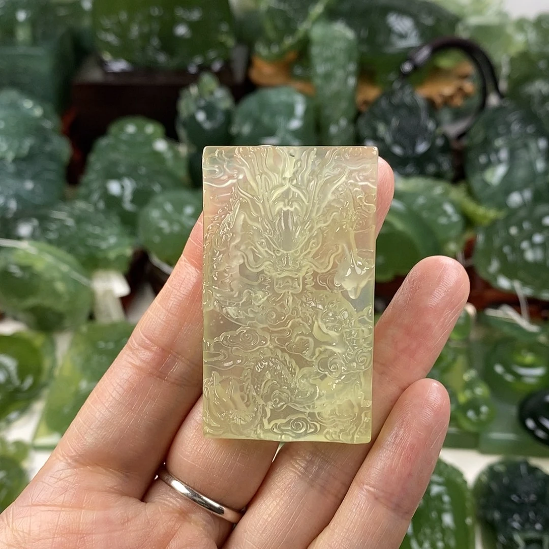 岫玉未镶嵌挂件挂件