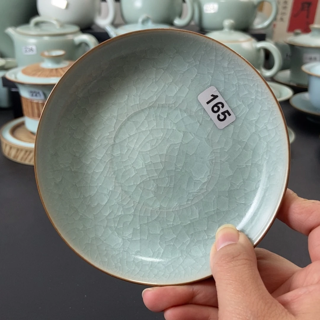 冰花釉水杯垫微瑕