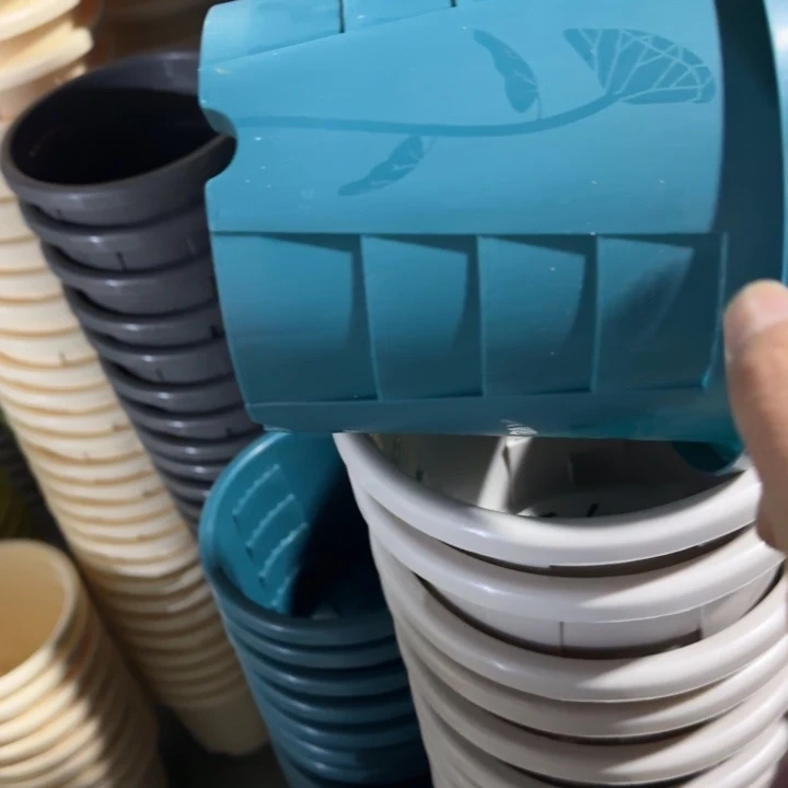 测1号6个军绿色口径19高15花盆