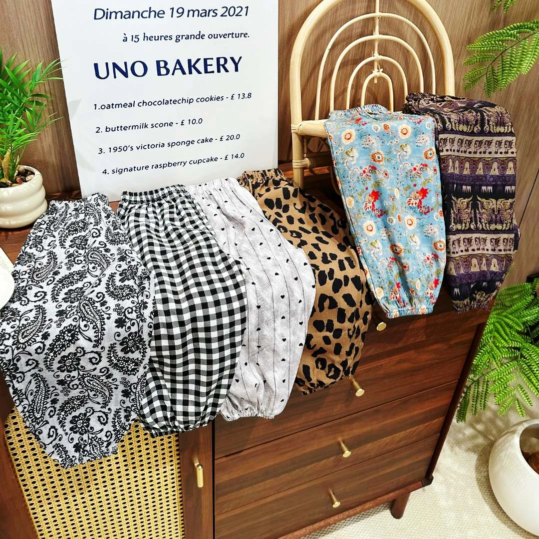 （A类绵绸）国风儿童人造棉绸长裤防蚊裤夏季轻薄透气男女童休闲裤