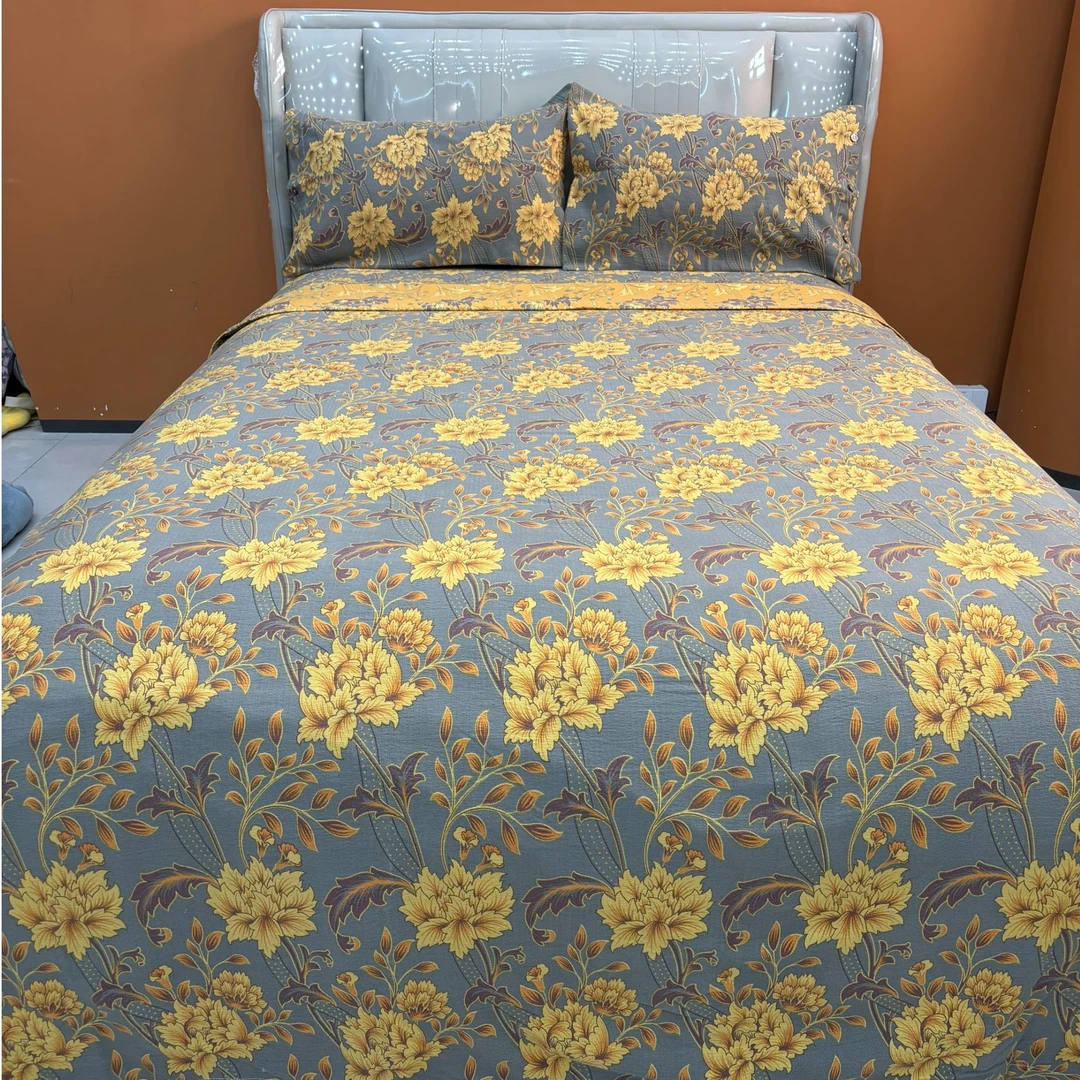 【如梦花语】高端轻奢亲肤棉双层纱四件套（纽扣）