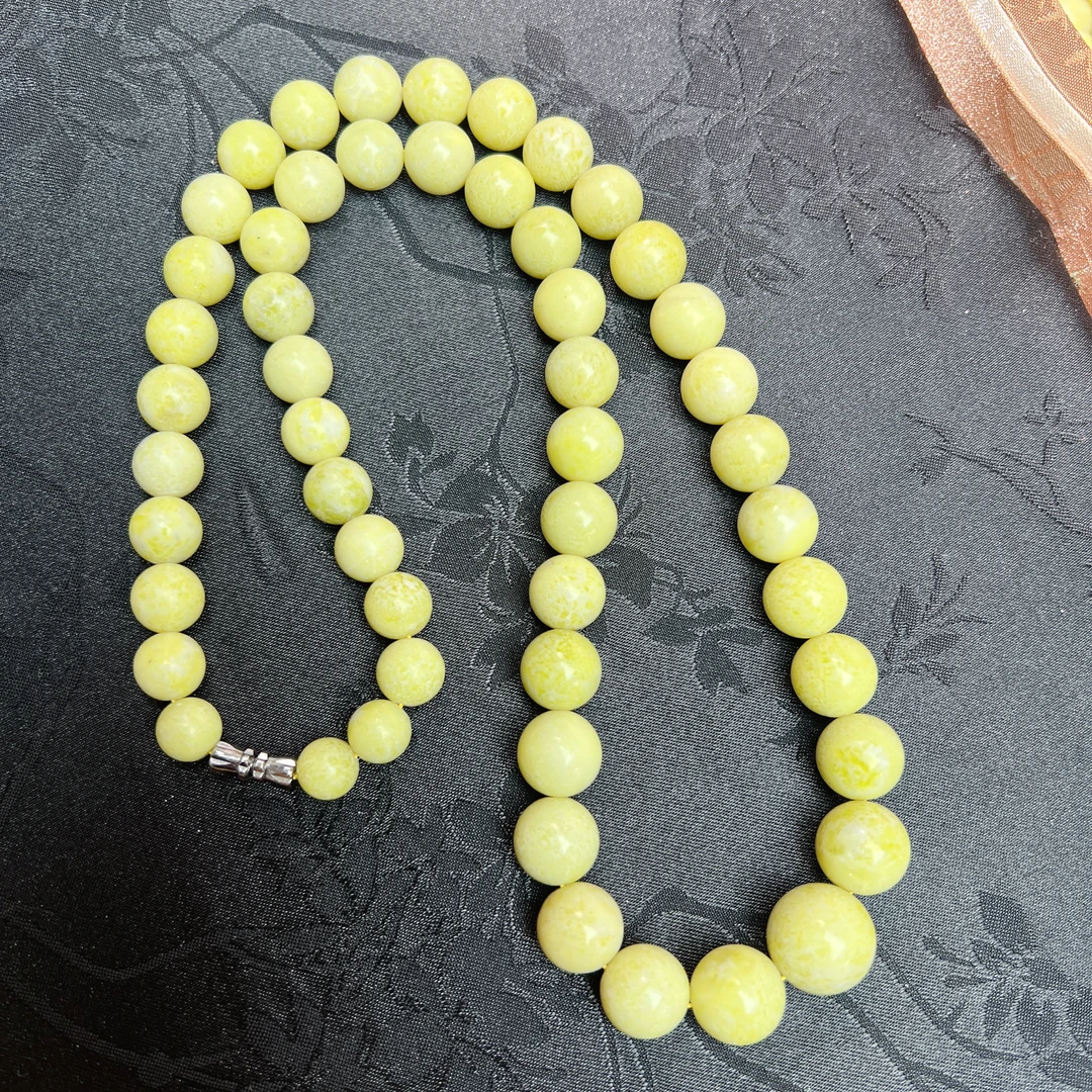 菜花玉塔链 长款毛衣链项链 大颗粒毛衣链