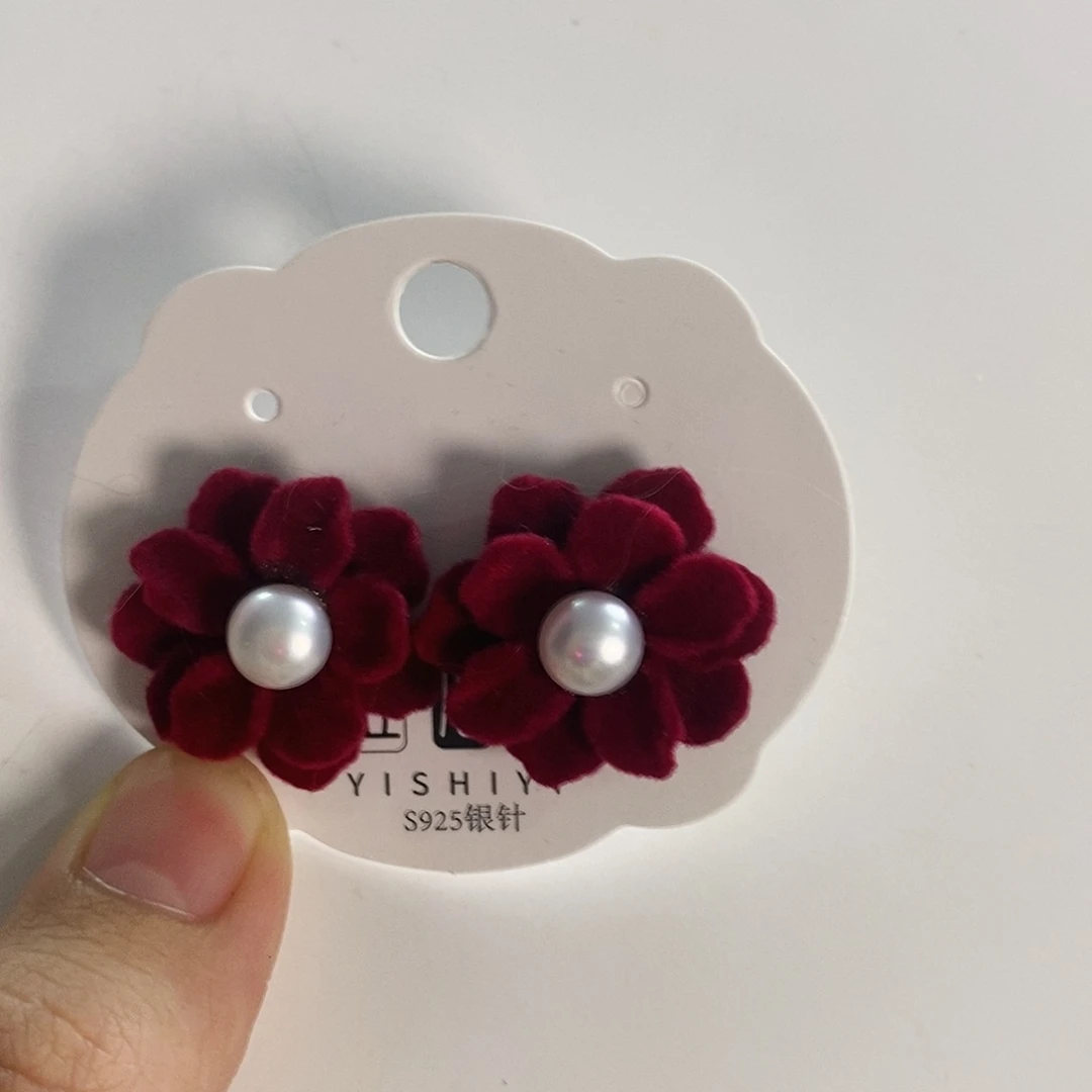 未镶嵌淡水珍珠耳饰不****水