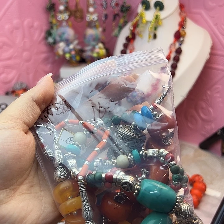 琉璃毛衣链尼泊尔琉璃