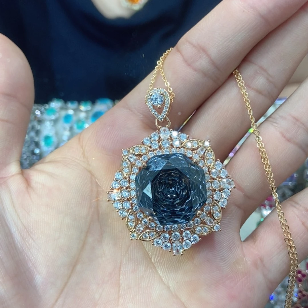 9锆石（处理）吊坠