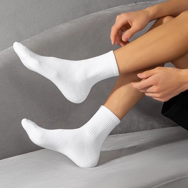 袜子男女士春秋季中筒袜2025新款爆款亲肤运动防臭吸汗情侣长筒袜