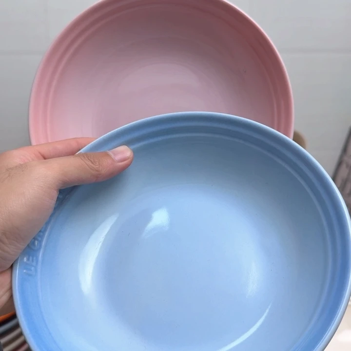 瓷片微瑕2个7英寸燕麦盘