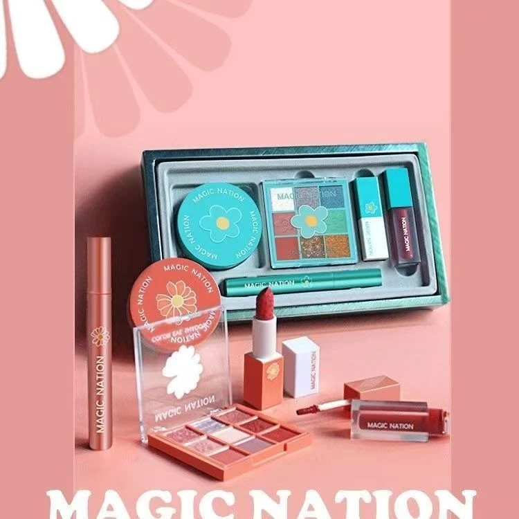 【漫总开仓福利】梦幻国度花朝月夕小清新5件套装眼影睫毛膏散粉