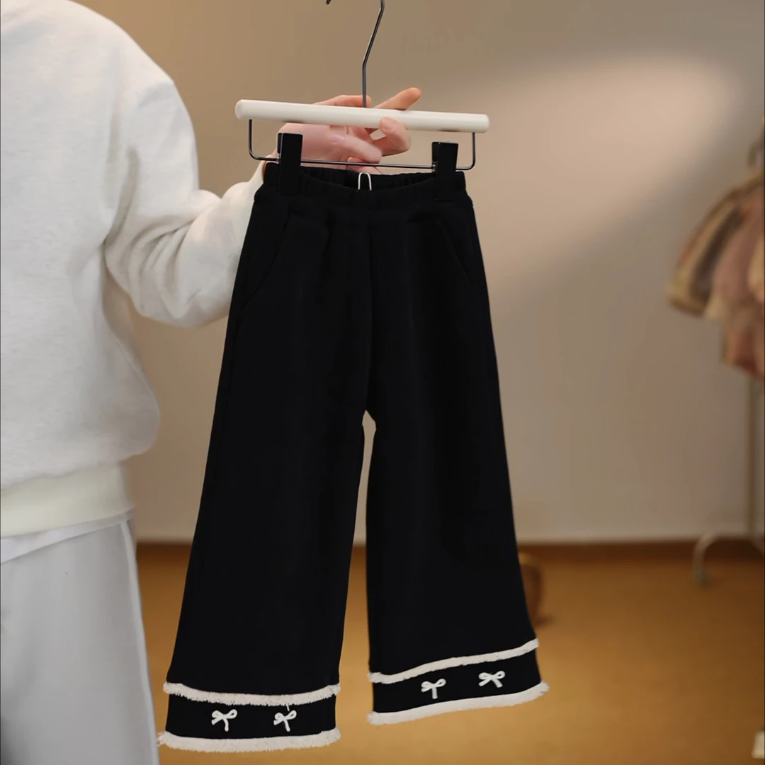 【加绒】24125【布衣坊】韩系蝴蝶结加绒裤