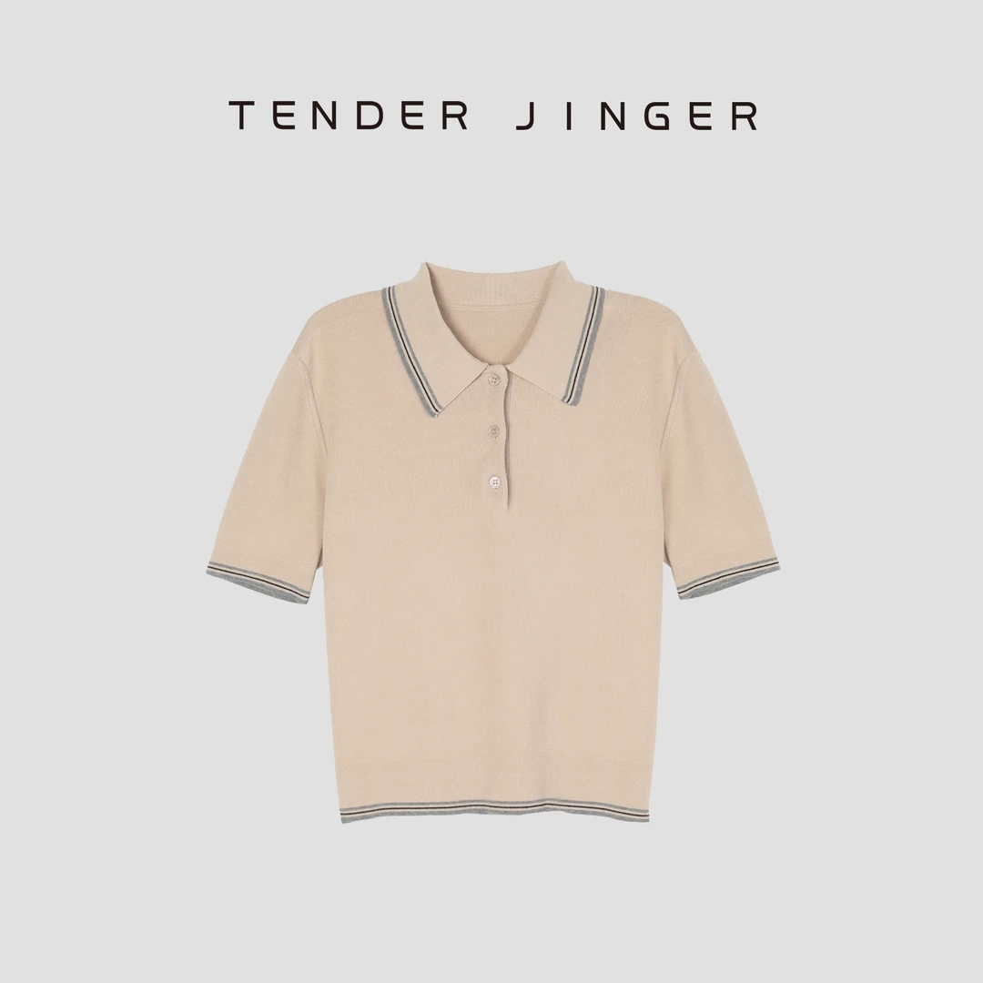 Tender Jinger【专柜】POLO衫套头针织上衣T52BBS80988