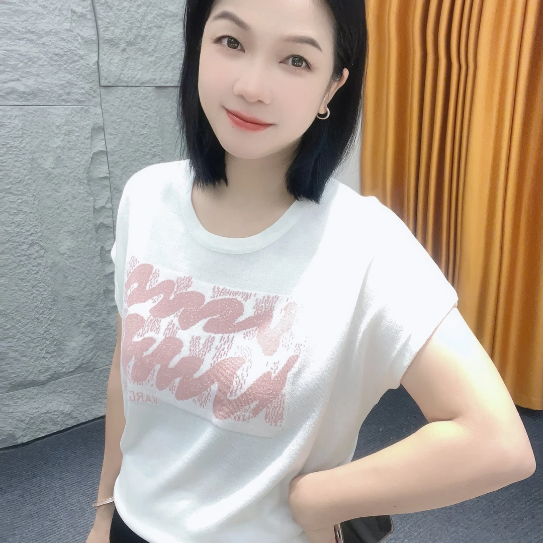 5328夏季新款欧货【大米家】圆领设计感短袖潮流加大网红富家千金风