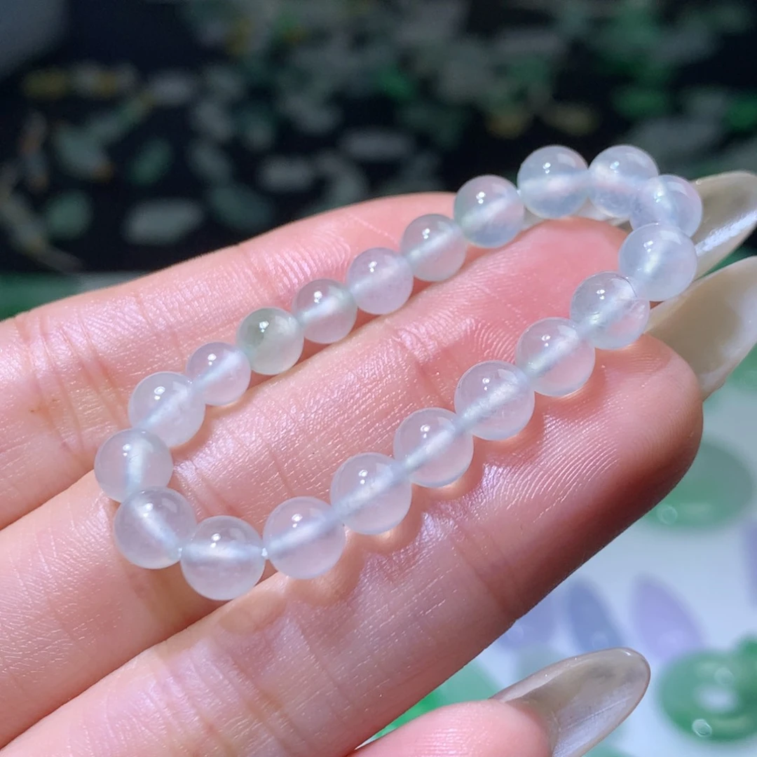 未镶嵌定制翡翠月**暖翡翠珠子